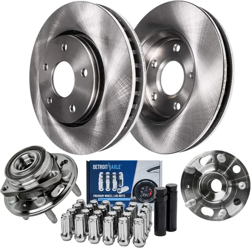 Miniatura 42 de Detroit Axle - Rotores de freno delanteros para Honda Accord Civic Element Fit Insight CSX ILX Rotores de freno de disco Reemplazo de rotores