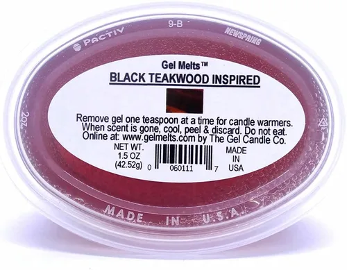 Miniatura 2 de Paquete de 3 Gel Melts de larga duración inspirado en madera de teca negra para calentadores y quemadores, despega una pieza, derrite y disfruta