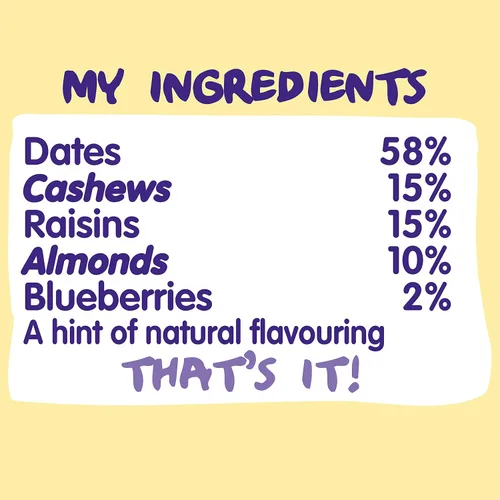 Miniatura 4 de Nakd Bar, Blueberry Muffin de frutas crudas y frutos secos, sin gluten, vegano, 18 unidades18