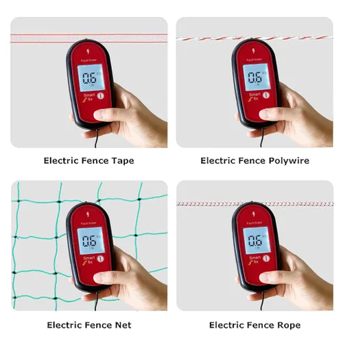 Miniatura 4 de Probador de Voltaje de Cerca Eléctrica, Buscador de Fallas de Cerca Portátil para Granjas, Probador de Cerca con Pantalla Digital de Alta Tensión