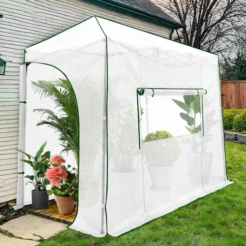 Miniatura 22 de EAGLE PEAK - Invernadero instantáneo emergente, para plantas de jardinería en interiores y exteriores, puertas con cremallera enrollable y ventanas