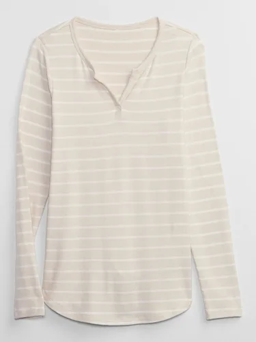Miniatura 3 de GAP Women's Long Sleeve Cozy Split Neck Top Shirt