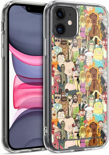 Miniatura 192 de Head Case Designs Funda de gel con licencia oficial de Rick and Morty Aliens Season 3 [protección de grado militar] compatible con Apple iPhone 12