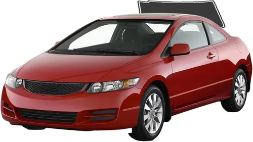 Miniatura 11 de Película de tinte de ventana precortada para Honda Civic Coupé 2006-2011 todos los lados+parabrisas trasero 20% VLT 2 capas antiroturas, bloqueo UV