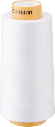 Gutermann – Hilo de algodón natural 3281 yardas. Blanco