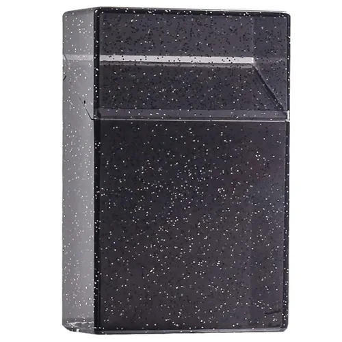 Caja de cigarrillos para cigarrillos de 3.346 in, tamaño King, 20 capacidades, caja de cigarrillos de plástico, transparente, portátil, delgada,