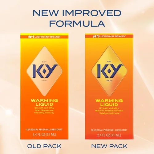 Miniatura 7 de K-Y Lubricante líquido calentador, lubricante personal sensorial, fórmula a base de glicerina, seguro de usar con preservativos de látex