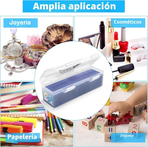 Miniatura 7 de SUNEZLGO Caja de almacenamiento para Toploader, caja de almacenamiento de tarjetas intercambiables de plástico, estuche de naipes de juego, grande
