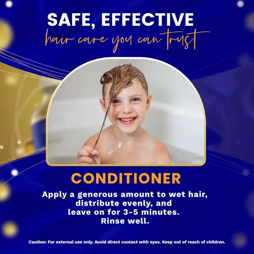 Miniatura 5 de BABY HAIR - Acondicionador de cabello para niños con minerales de arándanos, acondicionador para el cabello sin sulfato, acondicionador
