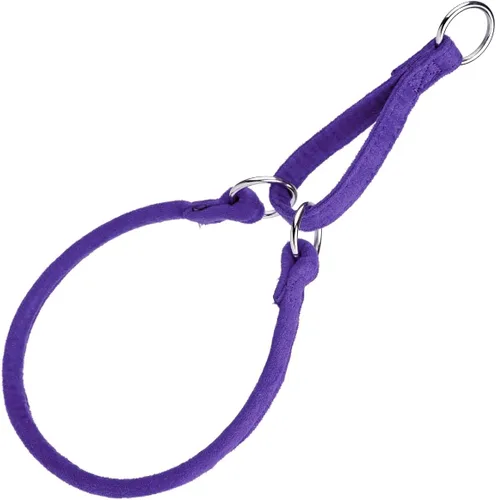 Miniatura 5 de Comfort - Collar martingala redondo de microfibra para perros (ancho 1/2 pulgadas de largo, 24 pulgadas), color negro