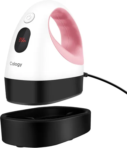 Miniatura 8 de Calogy Mini prensa de calor, máquina de transferencia de calor, control de temperatura constante, base de seguridad aislada, se adapta a Rosa