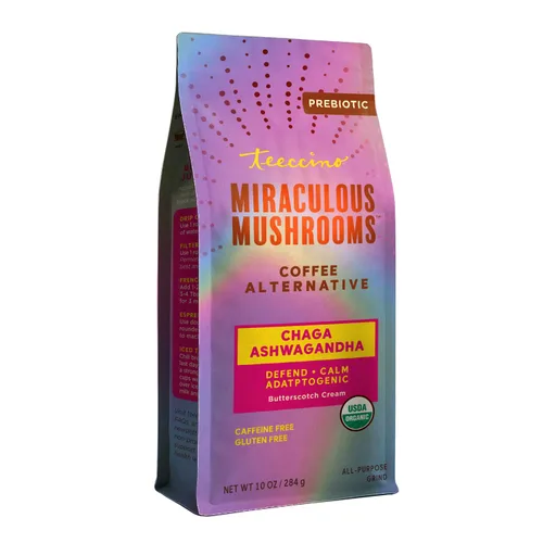 Miniatura 24 de Teeccino Lion’s Mane Rhodiola Café alternativo de setas adaptogénicas - Rosa - Café de setas herbal con sabor a mane de león y rhodiola, tostado