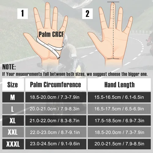 Miniatura 5 de COFIT Guantes de motocicleta transpirables, guantes de motocicleta compatibles con pantalla táctil antideslizantes con buen agarre, protección