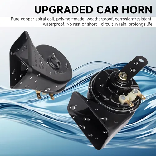 Miniatura 7 de FARBIN Bocina de coche de 12 V Kit de reemplazo de bocina de tren súper ruidosa universal resistente al agua para coche, motocicleta, camión, barco