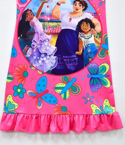 Miniatura 6 de AOVCLKID Little Girls Princess Dress Girls Cartoon Printed Casual Dress