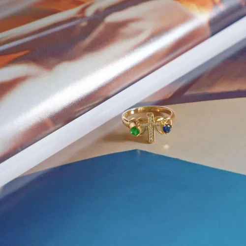 Miniatura 5 de Anillo de pureza cristiana para adolescentes y niñas, anillos de cruz para mujeres, joyería cristiana con pulgar de amor, anillo de plata de ley