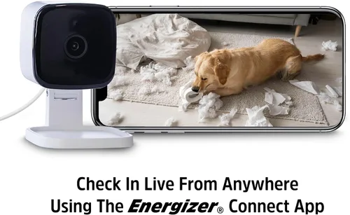 Miniatura 6 de Energizer Cámara de seguridad inteligente 2K QHD, cámara Wi-Fi de 2.4 GHz con cable, audio de 2 vías, visión nocturna, detección de movimiento