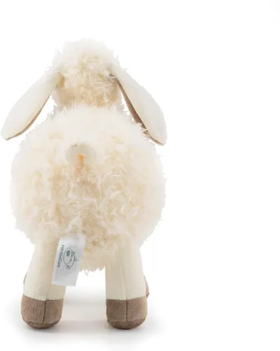 Miniatura 3 de Peluche de oveja blanca y crema de 8.5 pulgadas para niños y niñas, juguetes de peluche de cordero suaves y adorables para bebés recién nacidos