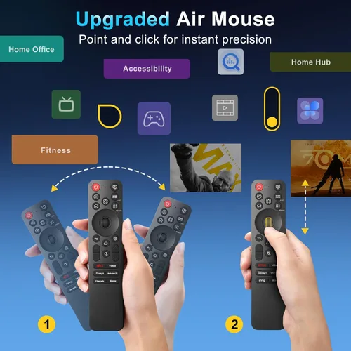 Miniatura 3 de AI Voice Magic Remote para LG OLED QNED UHD NanoCell Webos Smart TV Magic Control remoto reemplazo AN-MR25GA MR21 MR22 MR23 MR24 GA GN MR20GA MR19BA