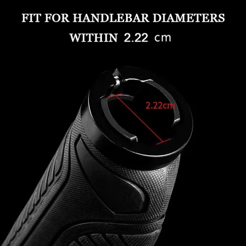 Miniatura 4 de ROCKBROS Empuñaduras de bicicleta de montaña, empuñaduras para manillar de bicicleta, doble abrazadera de aluminio para MTB BMX, extremos de barra