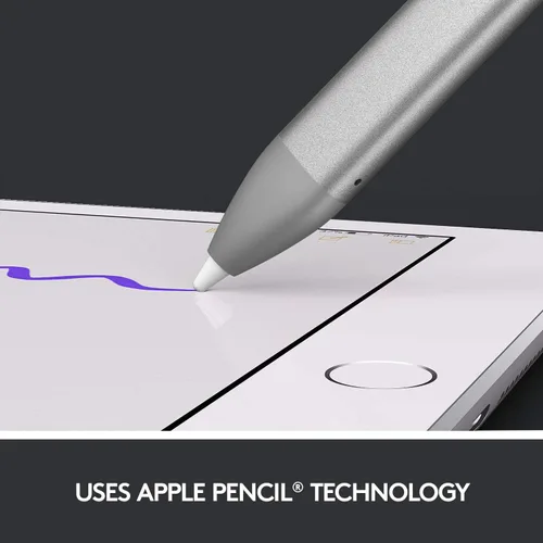Miniatura 3 de Logitech Lápiz digital Crayon para todos los iPads (versiones 2018 y posteriores) con tecnología Apple Pencil, diseño anti-rodamiento y punta