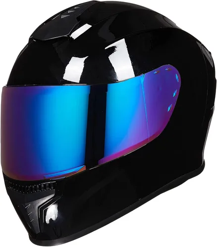 Cascos integrales de motocicleta para adultos, hombres y mujeres DOT con visera tintada, modelo MD-813 para bicicleta de calle y carreras