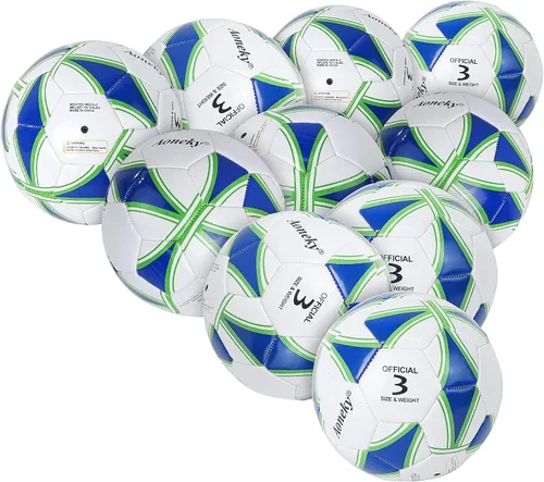 Miniatura 11 de Aoneky Balón de fútbol con bomba 1 paquete con 1 bomba - Blanco/Negro