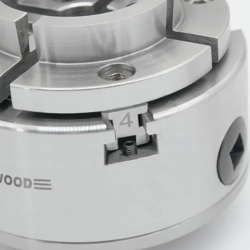 Miniatura 7 de NCK-3.75ZN/S1 Mandril de Torno para Madera 3-3/4" Juego de Mandril Autocentrante 1"x 8TPI Rosca Directa con tornillos prisioneros de bloqueo