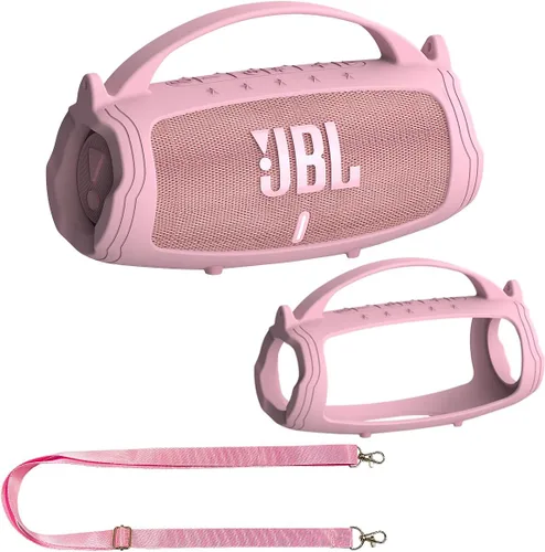 Miniatura 9 de JCHPINE Funda de Silicona para Altavoz Bluetooth Portátil JBL Charge 5, Soporte de Piel Protectora para Accesorios de Altavoz JBL Charge 5