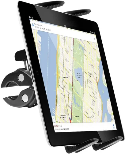 Miniatura 2 de ARKON Mounts Clamp - Soporte para tablet Agarre seguro Rotación de 360 grados Se fija fácilmente a manillares, postes, bicicletas