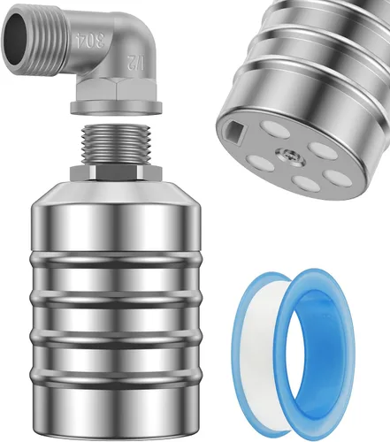 Miniatura 5 de Válvula de flotador de control de nivel de agua 304 Acero inoxidable Totalmente automática Mini válvula de bola flotante Apagado automático Tanque