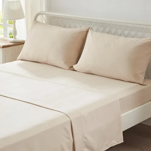 Miniatura 5 de Anluoer Juego de edredón Full completo, juego de cama acolchado beige en bolsa de 7 piezas con edredones y sábanas, juegos de ropa de cama