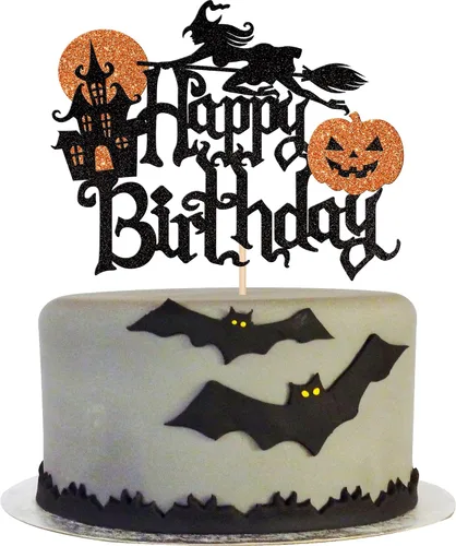 Miniatura 35 de 1 paquete de decoración de pastel de Halloween con purpurina para Halloween, fantasma, calabaza, pastel para casa encantada, bruja, calabaza, 7