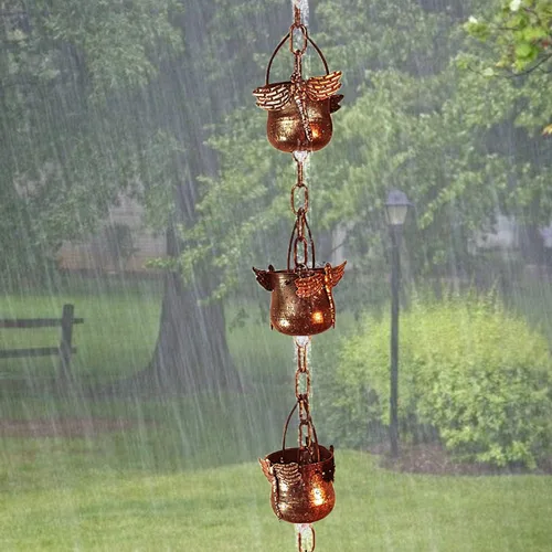 Miniatura 6 de Cadena de hierro decorativa con diseño de libélula