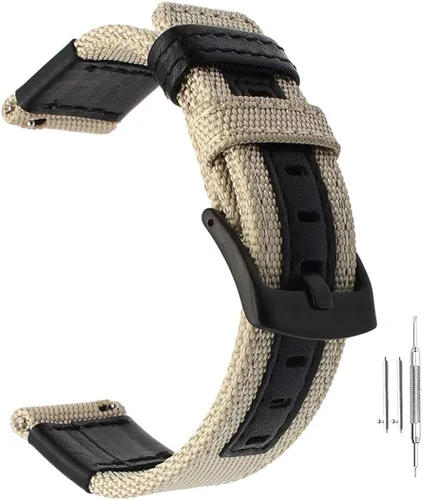 Miniatura 11 de Correa compatible con Samsung Galaxy Watch 3 de 1.772 in/Galaxy Watch 1.811 in/Gear S3 Frontier, correa de repuesto deportiva de nailon de 0.866