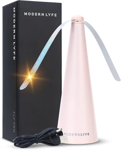 Miniatura 2 de Ventiladores Antimoscas para Mesas de Modern Lyfe - Alimentados por Batería AA y USB - Matamoscas Accesorio para Acampar al Aire Libre o para Comida