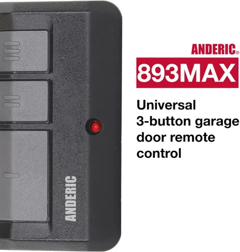 Miniatura 2 de [Paquete de 2] Anderic 893MAX para Chamberlain LiftMaster Craftsman - Abridor de puerta de garaje universal 893LM 893MAX 971LM Universal - 3 botones