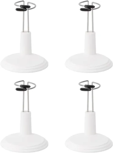 NUOBESTY Marco de soporte portátil para muñecas, soporte de oso creativo para muñecas, estante de almacenamiento para figuras de 6 pulgadas,