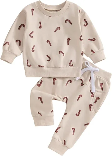Miniatura 34 de Conjunto de camisa larga y divertida para bebé niño y niña, ropa de primera Navidad, 6, 12, 18, 24 meses, 2T