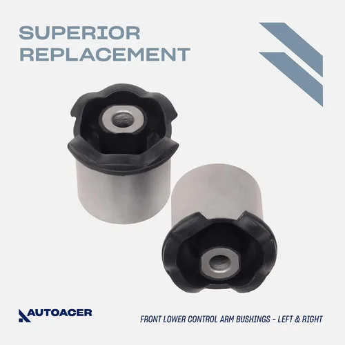 Miniatura 4 de AUTOACER Kit de suspensión delantera 8 piezas: - Kit de bujes para brazo de control delantero superior e inferior izquierdo + derecho - Para LR3