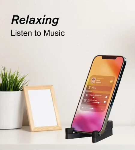Miniatura 5 de MONEER Soporte para teléfono celular, soporte para teléfono para escritorio, soporte plegable y portátil para iPhone, soporte para teléfono celular
