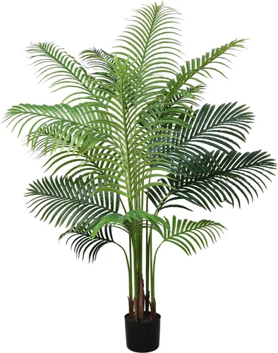 Miniatura 9 de Árbol de olivo artificial, planta de olivo sintético de 4.9 pies con maceta negra, árbol grande de seda sintética en maceta, planta de olivo