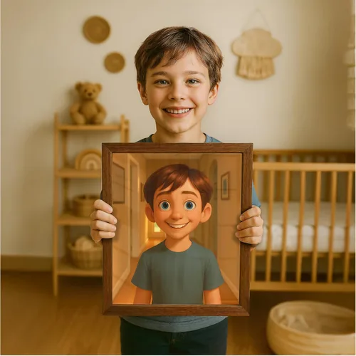Miniatura 2 de Convierte tu foto en un retrato de estilo de dibujos animados 3D, obra de arte personalizada única, personaje personalizado de parejas, familia