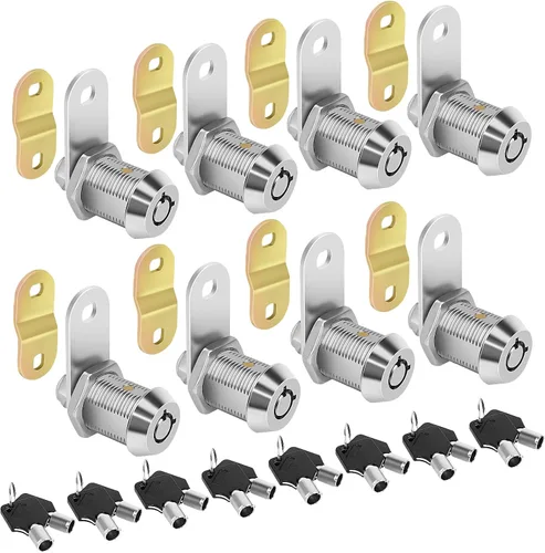 Miniatura 17 de Cerraduras de Leva RV para Puerta de Almacenamiento de 1 Pulgada, Compartimento de RV, 4 Piezas con Llave Igual, Juego de Repuesto para Remolque