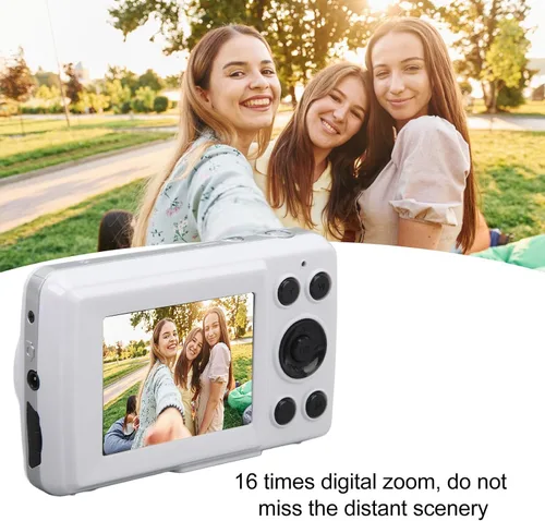 Miniatura 5 de Cámara digital FHD 1080P para niños, 2.4 16MP 16X Zoom digital con enfoque automático, cámara para niños, mini cámaras para selfie para niños
