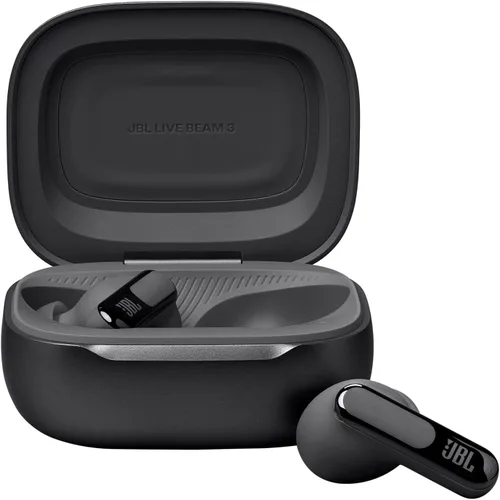 Miniatura 6 de JBL Live Beam 3 - Auriculares True Wireless con cancelación de ruido tipo báculo cerrados, 48 horas totales de reproducción, carga inalámbrica, 6