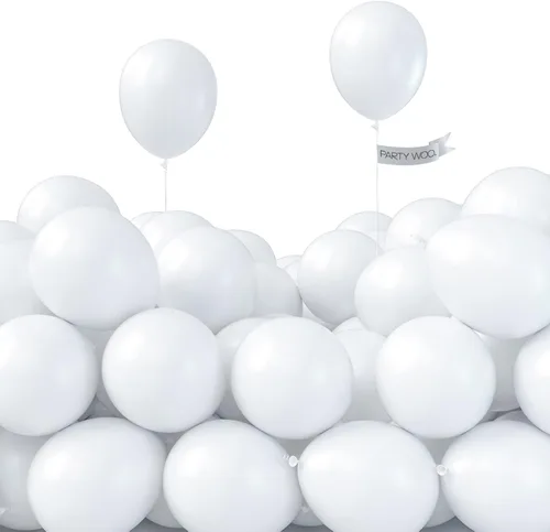 Miniatura 2 de PartyWoo Globos blancos, 120 globos de 5 pulgadas y azul claro, 120 unidades de 5 pulgadas
