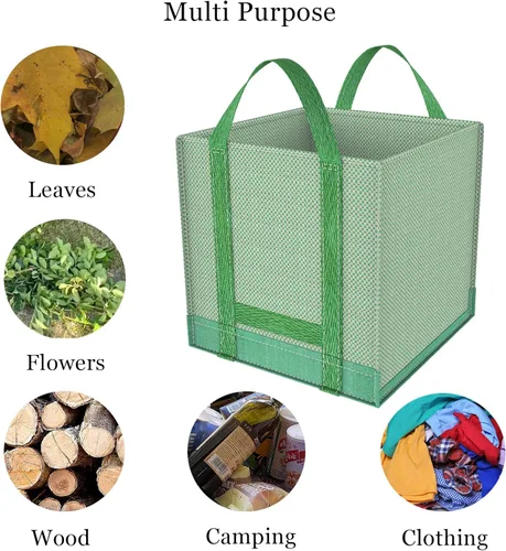 Miniatura 7 de Bolsas de basura reutilizables para patio, bolsas de césped, bolsas de hojas, bolsa de jardín plegable, bolsa de jardín emergente, bolsa