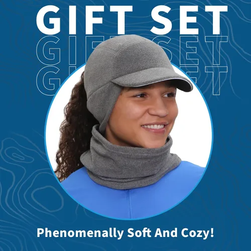 Miniatura 2 de TrailHeads Trailblazer Adventure - Juego de regalo para mujer con gorro de cola de caballo y calentador de cuello de micro