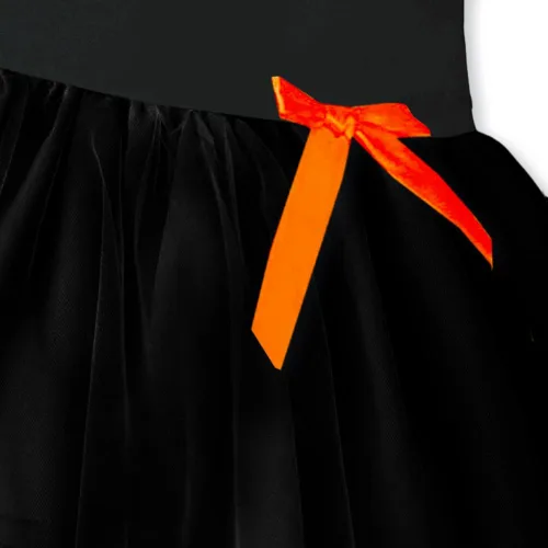 Miniatura 4 de Remimi Vestido tutú de tul con capas de volantes y manga larga para niña de 1 a 6 años
